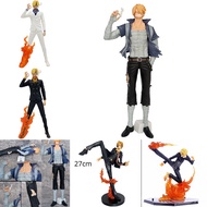 ONE PIECE GK Sanji Action Figure Room Decoration Model Sanji Kicking action Doll 30cm