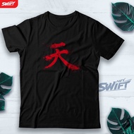 Kaos Akuma Kanji guki street fighter TSHIRT BAJU DISTRO