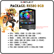 Gaming PC Budget Custom Intel i3 6100 GTX1060 GTX1660 RX580 GTX1050 GTX750 Desktop Set