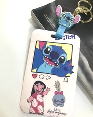 STITCH       ที่ห้อยบัตร  ซองใส่บัตร พร้อมที่ใส่บัตร สายห้อยดึงยืดออกได้กลับเอง โยโย่  มีตุ๊กตา    มีก้ามปูสวยงาม มีห่วง ลาย   STITCH  สติทช์  NPNN