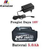 Kamolee 18V 3000mAh/5000mAh/12V/18V/388VF Baterai Li-ion bor Baterai tangan/Makita Alat Bor Isi Ulang/alat-alat listrik