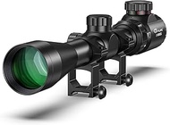 CVLIFE 3-9x40 Rifle Scope, Red & Green Illuminated Optical Riflescope, Mil-dot Reticle Scope for Hun