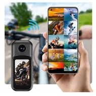 Mini Action Camera 1080P with Rotated Lens  POV Recording Cam for Vlogging  Motorcycle Camera