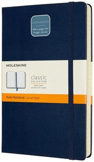 MOLESKINE - Moleksine 加厚 大型 横間 經典硬皮記事本 藍色(13 x 21 CM)
