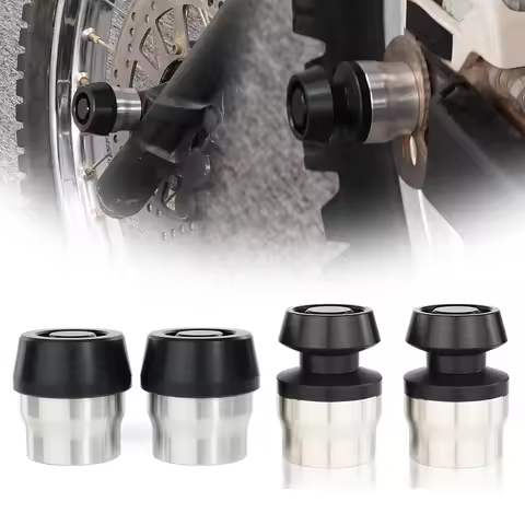 For KAWASAKI Z125 PRO BR125 Z250 SL Z300 ER300 Z400 ER400 Z500 Z-E1 KX80 Front Axle Crash Slider Rea