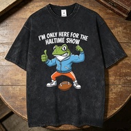 Bad Bunny Vintage Washed cotton shirt teen Grunge Retro aesthetic harajuku  t-shirt women Grunge Pun