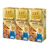 137 Degrees Almond Milk Unsweetened 3 x 180ml