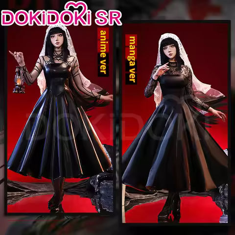 IN STOCK Osaragi Cosplay Costume Manga Anime DokiDoki-SR Women Black Dress Costume Ms. Osaragi Cospl