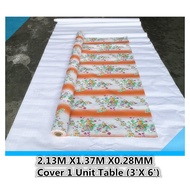 itop Alas Meja 2.13m x 1.37m x 0.28mm Table Cloth Untuk Night Bazaar Pasar Malam