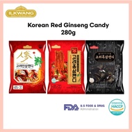 [Ilkwang] Korean Red Ginseng Candy (280g) / Ginseng Candy (280g) / Black Ginseng Candy (280g)