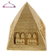 [deevoka] Egypt Pyramid Model Resin Pyramids Figurine For Kids Sand Table Decor Toy