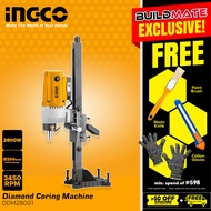 BUILDMATE Ingco Diamond Coring Machine Drill 2800W | 3800W Diamond Core Drill Vertical DDM28001 | DDM38001 - IPT