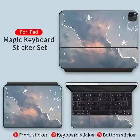 Ucons Waterproof Cartoon Sticker for Ipad Pro 11 2020/2021 Ipad Pro 12.9 Inch Magic Keyboard Skin Co