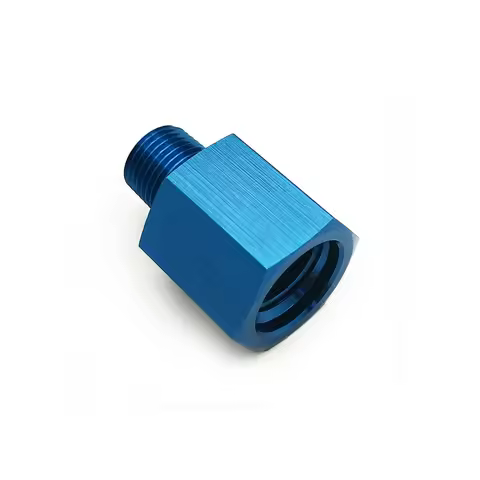 Aluminum M12x1.5 Female To 1/8NPT Male Fuel Oil Pressure Gauge Sensor Adapter Connector Fitting