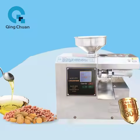 Oil Press Machine 1450W SG302 Home Peanut Cold Hot Double Squeezer 6-7.5Kg Per Hours Sesame Sunflowe