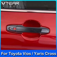 for Toyota Vios 2023 2024 / Yaris Cross 2024 2025 Car Exterior Door Handle Patch Door Bowl Decorative Cover Plastic Chrome Plating Automotive Exterior Modification Accessories
