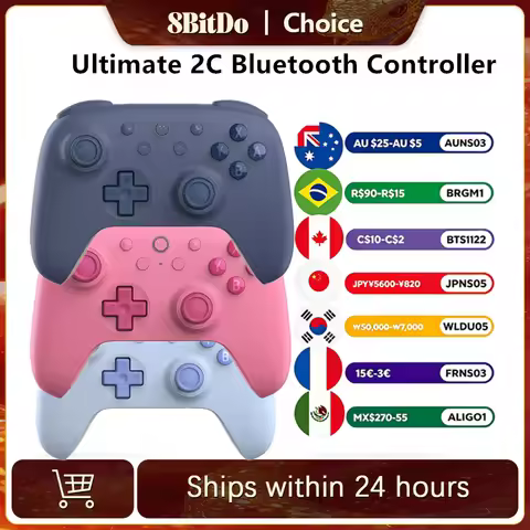 8BitDo Ultimate 2C for Switch Bluetooth Wireless Controller Gamepad Ultimate C New Series Redesigned