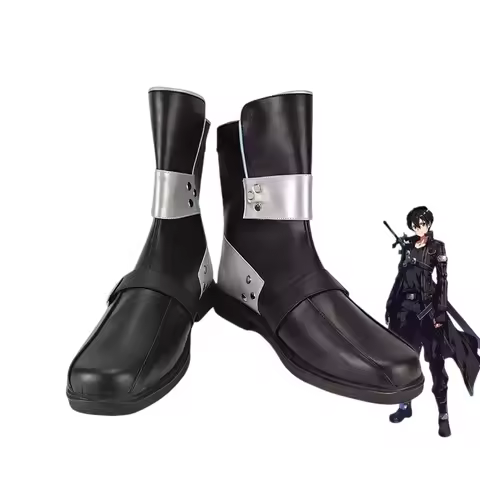 Kirito Shoes Cosplay Anime Kirigaya Kazuto PU Shoe