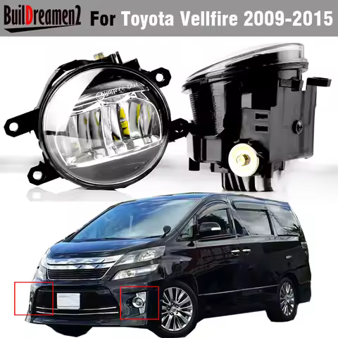 2 X 30W H11 Car Right + Left LED Fog Light Assembly For Toyota Vellfire 2.4Z Hybrid 2009-2015 (not f