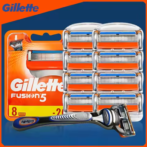 Original Gillette Fusion 5 Men's Razor Blades 5 Layers Safety Manual Shaving Head Anti-Friction Blad