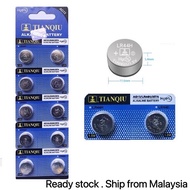 🔥Ready stock🔥 TIANQIU Battery AG13 LR44H 357A 1.5V Alkaline Battery Remote Control Battery