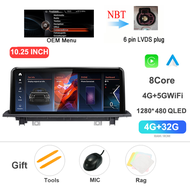 [Op006] 10.25 "แอนดรอยด์13วิทยุติดรถยนต์เครื่องเล่น Carplay สำหรับ BMW X1 X2 F48 F49 2016 - 2020 NBT