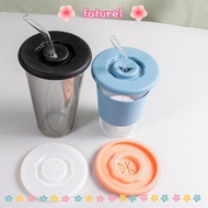 FUTUREE 3PCS Cup Dustproof Cover, Seal Universal Silicone Cup Lid,  Leakproof Diameter 95mm Soft Tea