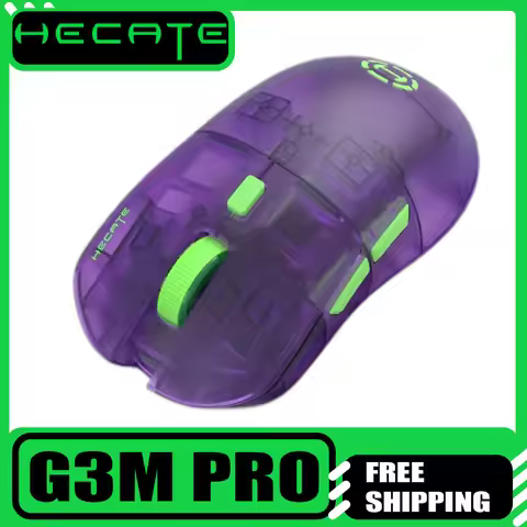 Hecate G3m Pro Wireless Mouse Three Mode Paw3395 Low Latency Transparent Gaming Mouse Flash Mice Erg