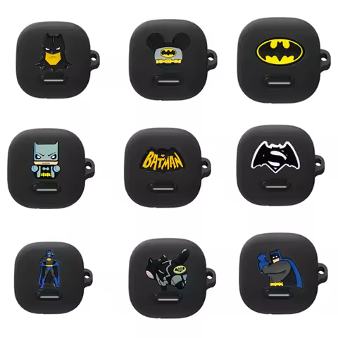Cartoon Batman Case for Anker Soundcore Liberty 4 NC Soft Silicone Wireless Bluetooth Earphone Prote