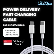 🇸🇬🔥0.2m 1m 2m 3m Mobile Phone Tablet Fast Charging Data Cable Compatible Type-C for Smartphone Pad