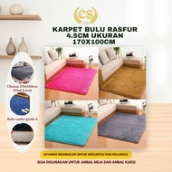 RASFUR FUR CARPET 4.5cm Thick UK.170x100cm FUR MATTRESS FLOOR CARPET