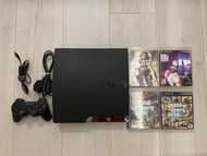 PlayStation 3 slim black 160GB 連五隻遊戲 兩手制