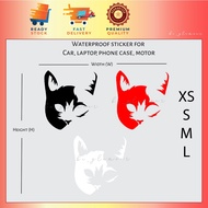 Scary Cat car Sticker Reflective stiker kucing Kereta Waterproof Motor Laptop phone Helmet Vinyl Decal