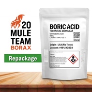 Boric Acid Technical Powder Orthoboric Acid H3BO3 99% Boric Acid Powder 【MADE IN USA】 20 MULE TEAM O