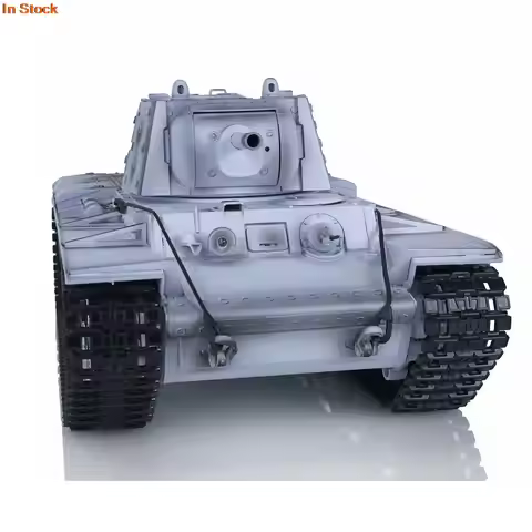 Heng Long 1/16 Snow 7.0 Plastic Ver Soviet KV-1 RTR RC Tank Model 3878 Army Smoke Engine Speaker BB 