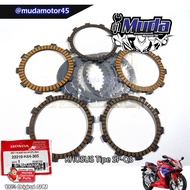 CBR250RR (2022-24) CLUTCH PLATE + IRON PLATE SET 100% ORIGINAL // 22210-K64-305 // KULIT CLUTCH SEKA