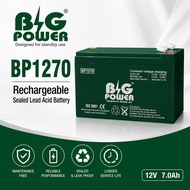 Big Power 12V 7Ah Rechargeable Sealed Lead Acid Battery - BP1270