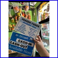 ◳ ✗ ▥ Accept Gcash Sticker Sign Gcash Signage for  Sari Sari Store Gcash Sign Gcash Signage PVC Sin
