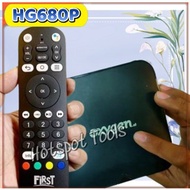 STB HG680p oxygen android 9 4K tv box lengkap