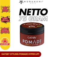 GATSBY Styling Pomade Hyper Lift Pomade Minyak Rambut Pria Water Base 75 gr 30 gram