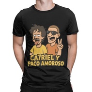 CA7RIEL & Paco Amoroso Tour graphic Men's 100% Cotton Round-Neck Short-Sleeve T-Shirt