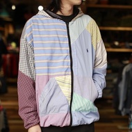 Vintage polo 恤衫 remade 拼布連帽外套