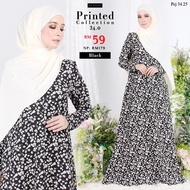 NEW Jubah Printed 34.0 PART 7 - EJ STYLE | BAJU RAYA 2022 PLUS SIZE XS-5XL Pastel Kenduri Floral Tun