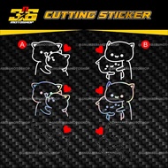 Sticker Doll Hug CUTTING | 3n6. Helmet Motorcycle Sticker