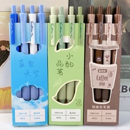 Disyorkan oleh kakak saya # Pek Lembut Coklat Pen Klik Bernilai Tinggi Pelajar Cepat Kering Penulisa