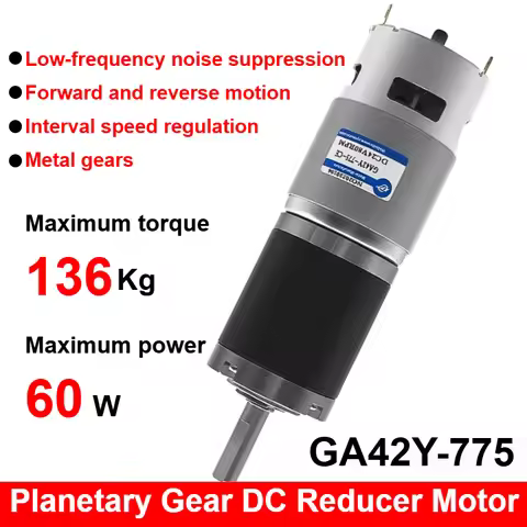 GA42Y-775 12V24V DC Reducer Motor Planetary Gear High-Power High Torque Micro Speed Regulating Low-S