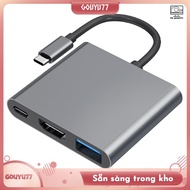 [gouyu77] 3 in 1 Usb Hub USB C to -Compatible Splitter HUB Type-C to -Compatible USB3.0 Docking Stat