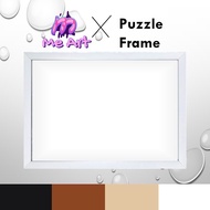 Ready Stock Solid wood Frame 1000PCS JIGSAW PUZZLE WALL FRAME 75x50cm 70x50cm White Colour