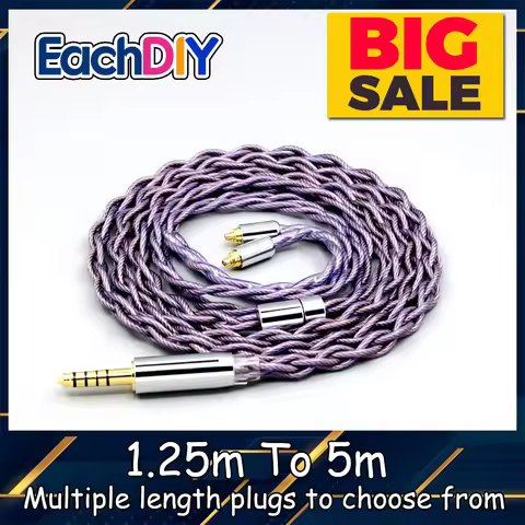 Type2 1.8mm 140 cores litz 7N OCC Headphone Earphone Cable For AKG N5005 N30 N40 MMCX LN007884