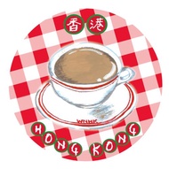 香港飲品變畫冰箱貼